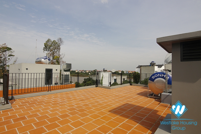 The newest house on the market is carefully prepared by the owner for every detail for rent in Ngoc Thuy Long Bien